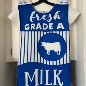 Seasons Milk Carton Costume Halloween Food Costume Box Adult Men Women, One Size